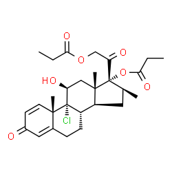 ChemSpider 2D Image | Beclometasone dipropionate | C28H37ClO7