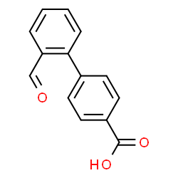 ChemSpider 2D Image | 2'-Formyl-4-biphenylcarboxylic acid | C14H10O3