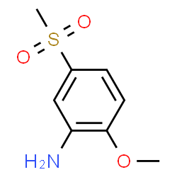 ChemSpider 2D Image | 2-Methoxy-5-(methylsulfonyl)aniline | C8H11NO3S