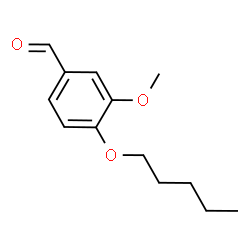 ChemSpider 2D Image | 3-Methoxy-4-(pentyloxy)benzaldehyde | C13H18O3