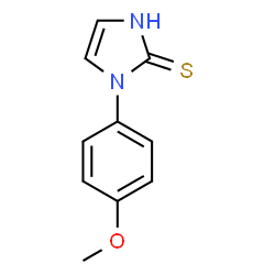 ChemSpider 2D Image | 1-(4-methoxyphenyl)-1H-imidazole-2(3H)-thione | C10H10N2OS