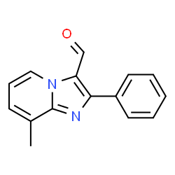 ChemSpider 2D Image | 8-Methyl-2-phenylimidazo[1,2-a]pyridine-3-carbaldehyde | C15H12N2O