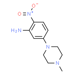 ChemSpider 2D Image | 5-(4-Methylpiperazino)-2-nitroaniline | C11H16N4O2