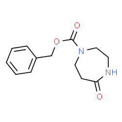 ChemSpider 2D Image | Benzyl 5-oxo-1,4-diazepane-1-carboxylate | C13H16N2O3