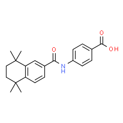 ChemSpider 2D Image | 4-((5,6,7,8-TETRAHYDRO-5,5,8,8-TETRAMETHYL-2-NAPHTHALENYL)CARBOXAMIDO)BENZOIC ACID | C22H25NO3