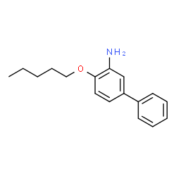 ChemSpider 2D Image | 2-Pentyloxy-5-phenylaniline | C17H21NO