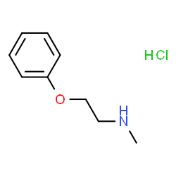 ChemSpider 2D Image | METHYL(2-PHENOXYETHYL)AMINE HYDROCHLORIDE | C9H14ClNO