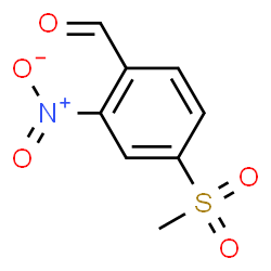 ChemSpider 2D Image | 4-(Methylsulfonyl)-2-nitrobenzaldehyde | C8H7NO5S