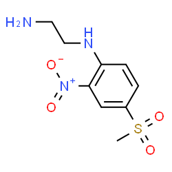 ChemSpider 2D Image | N-[4-(Methylsulfonyl)-2-nitrophenyl]-1,2-ethanediamine | C9H13N3O4S