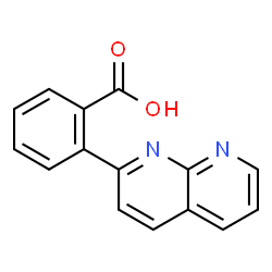 ChemSpider 2D Image | 2-(1,8-Naphthyridin-2-yl)benzoic acid | C15H10N2O2