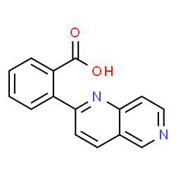 ChemSpider 2D Image | 2-(1,6-Naphthyridin-2-yl)benzoic acid | C15H10N2O2