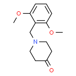ChemSpider 2D Image | 1-(2,6-Dimethoxybenzyl)-4-piperidinone | C14H19NO3