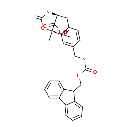 ChemSpider 2D Image | Boc-Phe(4-CH2NHFmoc)-OH | C30H32N2O6