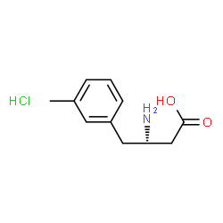 ChemSpider 2D Image | (S)-3-Amino-4-(m-tolyl)butanoic acid hydrochloride | C11H16ClNO2
