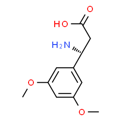 ChemSpider 2D Image | (3R)-3-Amino-3-(3,5-dimethoxyphenyl)propanoic acid | C11H15NO4