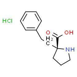 ChemSpider 2D Image | 2-(2-Phenylethyl)-L-proline hydrochloride (1:1) | C13H18ClNO2