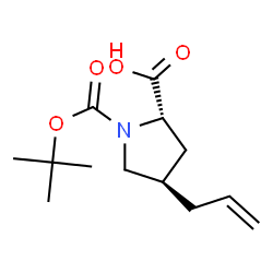 ChemSpider 2D Image | Boc-(R)-gamma-allyl-L-proline | C13H21NO4