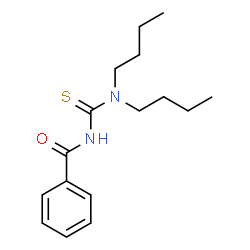 ChemSpider 2D Image | N-(Dibutylcarbamothioyl)benzamide | C16H24N2OS