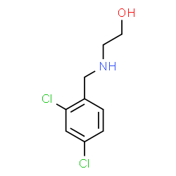 ChemSpider 2D Image | 2-[(2,4-Dichlorobenzyl)amino]ethanol | C9H11Cl2NO