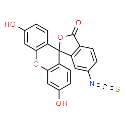 ChemSpider 2D Image | Fluorescein isothiocyanate (Spiro Form) | C21H11NO5S