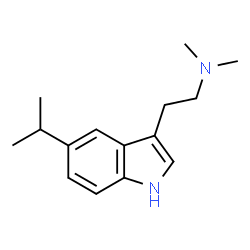 ChemSpider 2D Image | 2-(5-Isopropyl-1H-indol-3-yl)-N,N-dimethylethanamine | C15H22N2