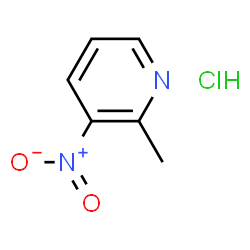 ChemSpider 2D Image | 2-Methyl-3-nitropyridine hydrochloride | C6H7ClN2O2