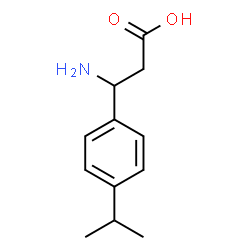 ChemSpider 2D Image | 3-Amino-3-(4-isopropylphenyl)propanoic acid | C12H17NO2