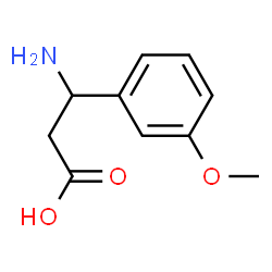ChemSpider 2D Image | 3-Amino-3-(3-methoxyphenyl)propanoic acid | C10H13NO3