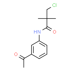 ChemSpider 2D Image | N-(3-Acetylphenyl)-3-chloro-2,2-dimethylpropanamide | C13H16ClNO2