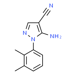 ChemSpider 2D Image | 5-Amino-1-(2,3-dimethylphenyl)-1H-pyrazole-4-carbonitrile | C12H12N4