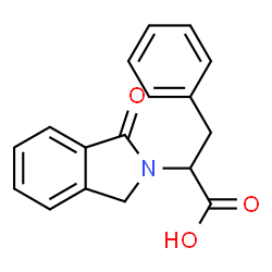 ChemSpider 2D Image | 2-(1-oxoisoindolin-2-yl)-3-phenylpropanoic acid | C17H15NO3