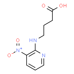 ChemSpider 2D Image | 4-((3-nitropyridin-2-yl)amino)butanoic acid | C9H11N3O4