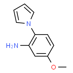 ChemSpider 2D Image | 5-METHOXY-2-(PYRROL-1-YL)ANILINE | C11H12N2O