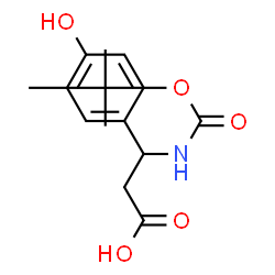 ChemSpider 2D Image | 3-((tert-butoxycarbonyl)amino)-3-(4-hydroxyphenyl)propanoic acid | C14H19NO5