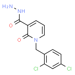 ChemSpider 2D Image | 1-(2,4-Dichlorobenzyl)-2-oxo-1,2-dihydro-3-pyridinecarbohydrazide | C13H11Cl2N3O2