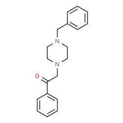 ChemSpider 2D Image | 2-(4-Benzyl-1-piperazinyl)-1-phenylethanone | C19H22N2O