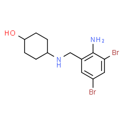 ChemSpider 2D Image | rac-cis-ambroxol | C13H18Br2N2O