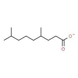 ChemSpider 2D Image | 4,8-Dimethylnonanoate | C11H21O2