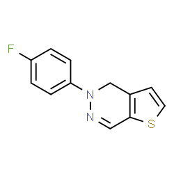 ChemSpider 2D Image | 5-(4-Fluorophenyl)-4,5-dihydrothieno[2,3-d]pyridazine | C12H9FN2S