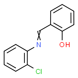 ChemSpider 2D Image | 2-{[(2-Chlorophenyl)imino]methyl}phenol | C13H10ClNO