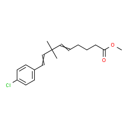 ChemSpider 2D Image | Methyl 9-(4-chlorophenyl)-7,7-dimethyl-5,8-nonadienoate | C18H23ClO2