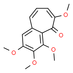 ChemSpider 2D Image | 2,3,4,6-Tetramethoxy-5H-benzo[7]annulen-5-one | C15H16O5