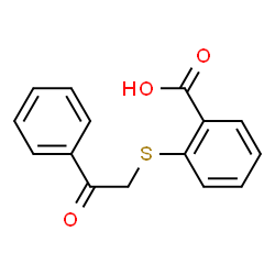 ChemSpider 2D Image | 2-[(2-oxo-2-phenylethyl)thio]benzoic acid | C15H12O3S