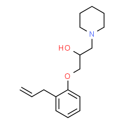 ChemSpider 2D Image | 1-(2-Allylphenoxy)-3-(1-piperidinyl)-2-propanol | C17H25NO2
