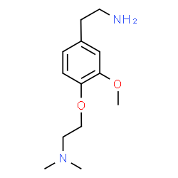 ChemSpider 2D Image | 2-[4-(2-Aminoethyl)-2-methoxyphenoxy]-N,N-dimethylethanamine | C13H22N2O2