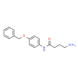 ChemSpider 2D Image | 4-Amino-N-[4-(benzyloxy)phenyl]butanamide | C17H20N2O2