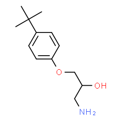 ChemSpider 2D Image | 1-amino-3-(4-tert-butylphenoxy)propan-2-ol | C13H21NO2