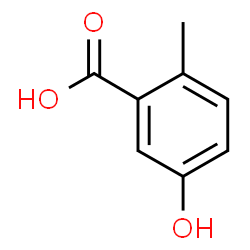 ChemSpider 2D Image | 5-Hydroxy-2-methylbenzoic acid | C8H8O3