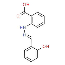 ChemSpider 2D Image | 2-[(2E)-2-(2-Hydroxybenzylidene)hydrazino]benzoic acid | C14H12N2O3