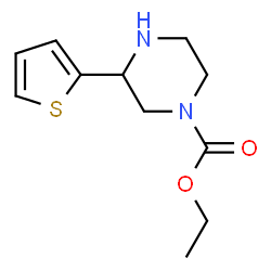 ChemSpider 2D Image | Ethyl 3-(2-thienyl)-1-piperazinecarboxylate | C11H16N2O2S